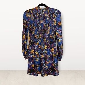 Romeo +Juliet Couture Long Sleeve Floral Mini Dress - Size Small